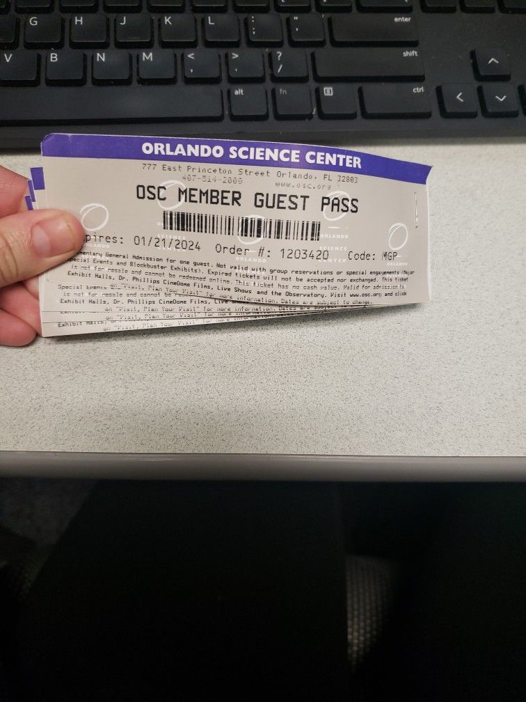 Science Center Tickets