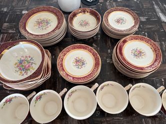 Vintage Floral China Dinnerware Set