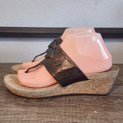 Ugg Briella Pony Cork Wedge Sandals Shoes Size 9