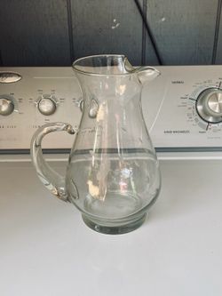 Princess House Clear Glass Water Pitcher
