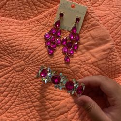 Earring And Bracelet Set