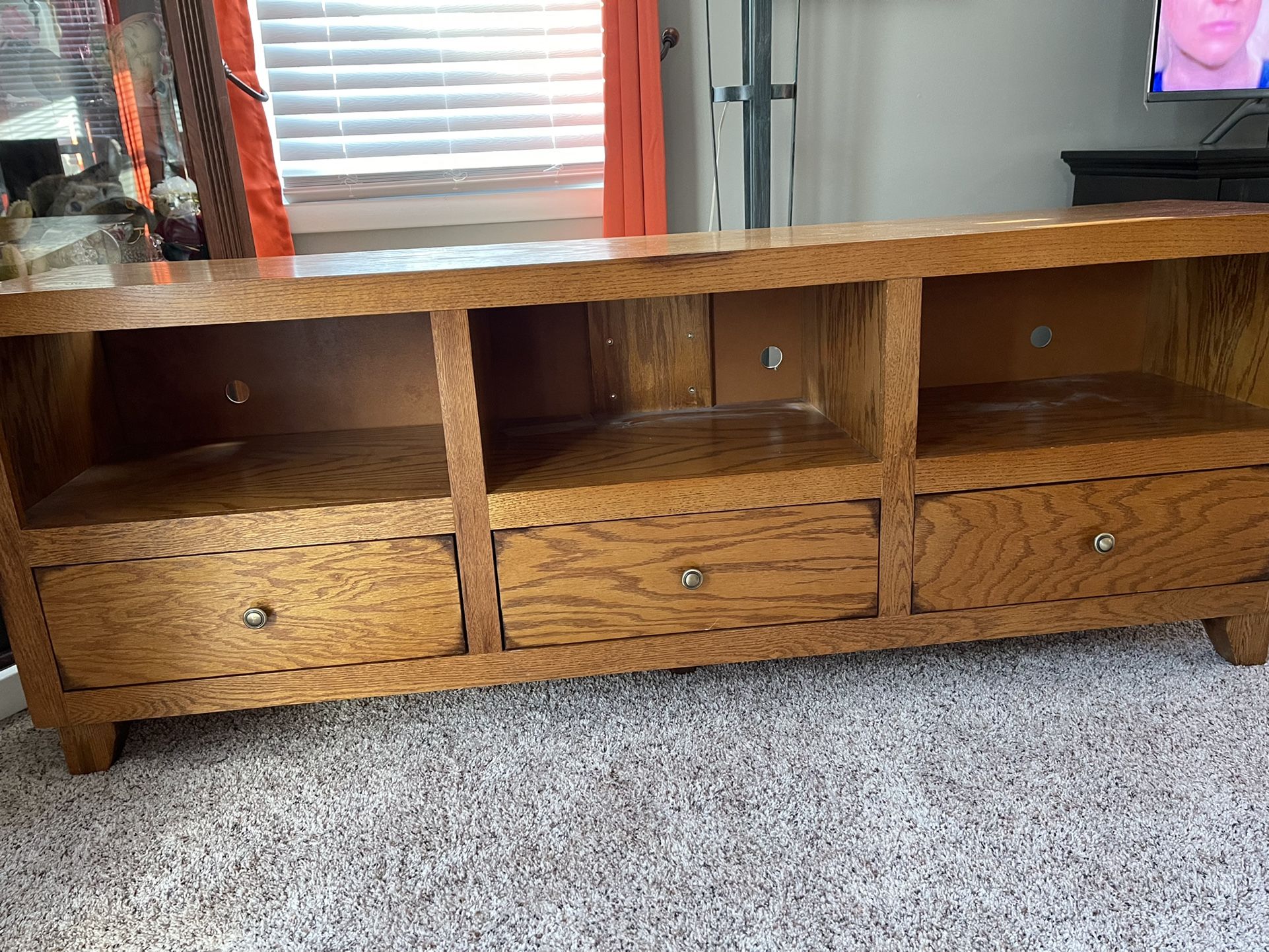 Solid Wood Entertainment Center