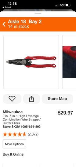 Milwaukee 7 in 1 High Leverage Pliers