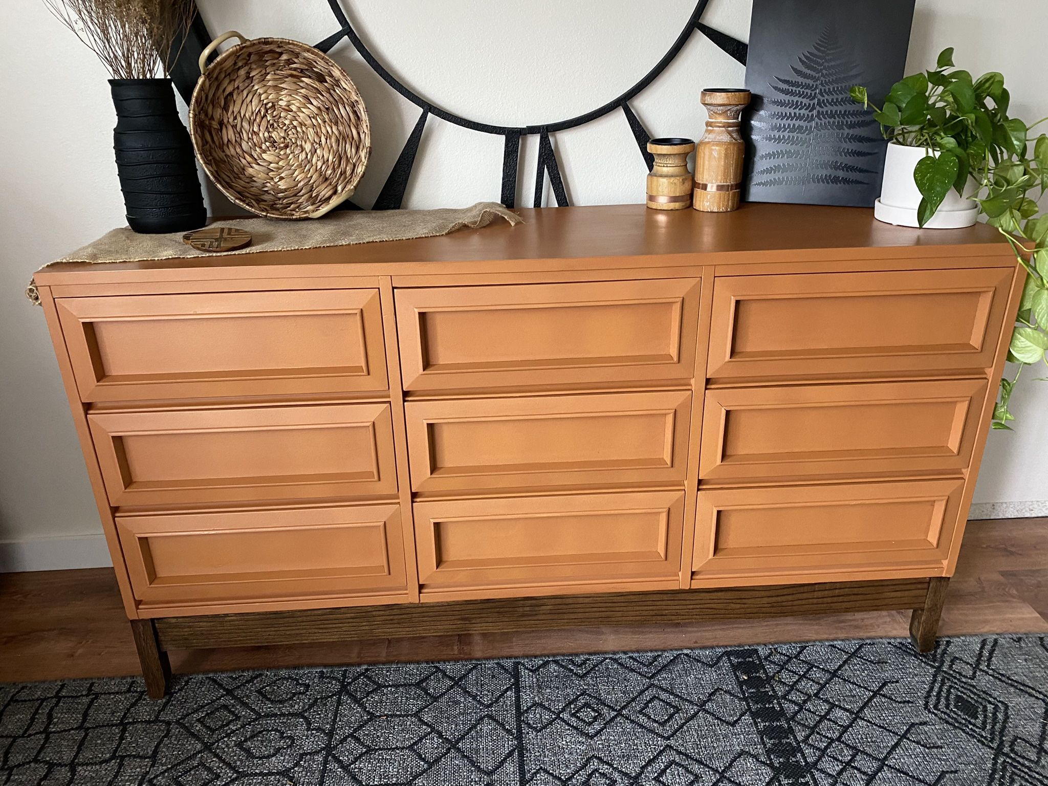 Burnt Orange MCM Dresser