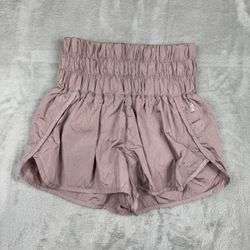 Free People MOVEMENT THE WAY HOME SHORTS Athletic Moonlight Mauve size Small Lined 