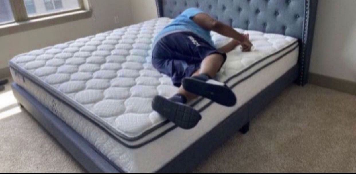 New Twin,full,queen & King Size Pillow Top Mattress & Box Spring- Order It Like A Pizza 🍕
