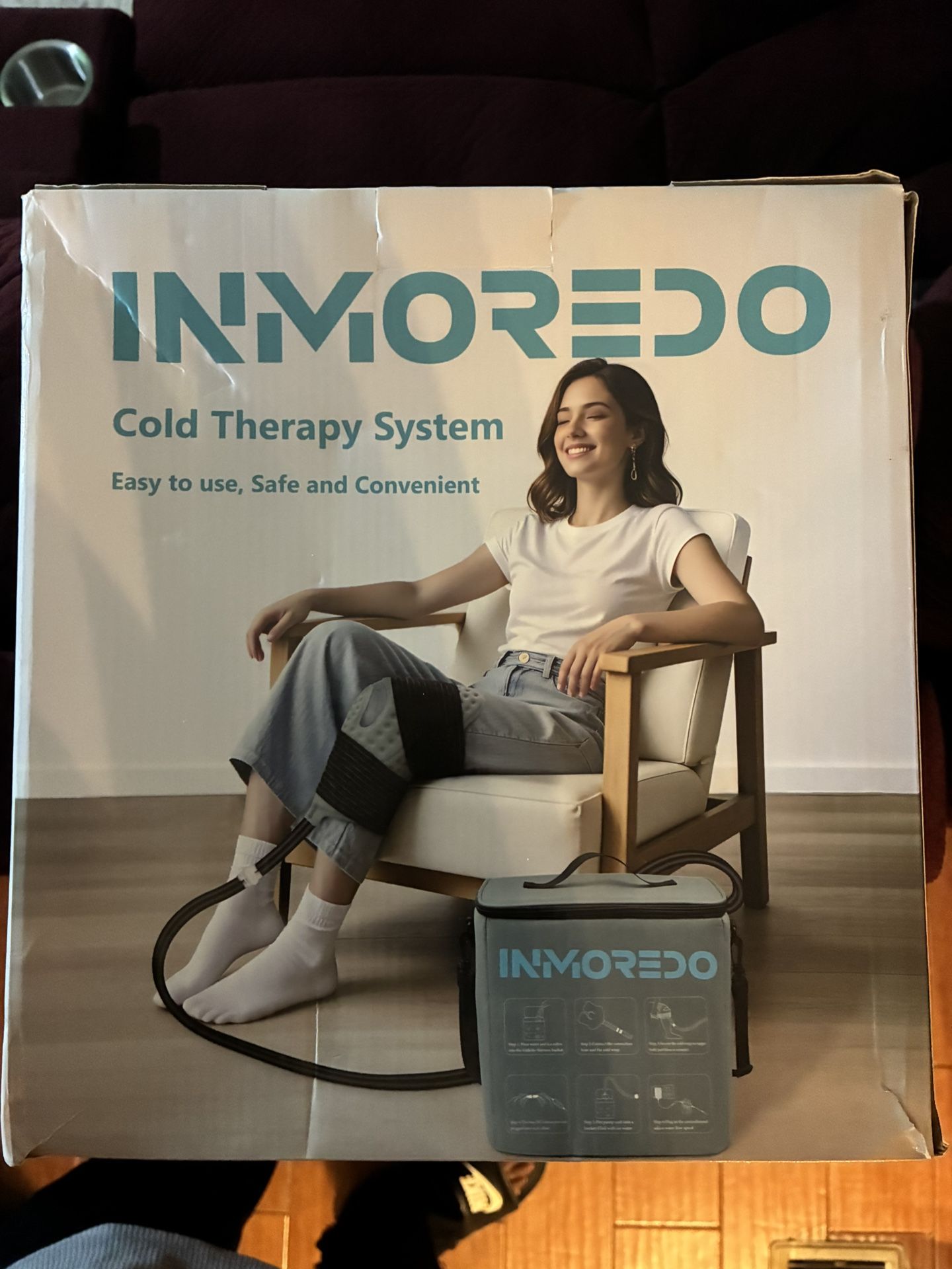 Cold Therapy Machine with Programmable Timer, Ice Machine for Knee After Surgery ACL,Cryotherapy Pain Relief Compression Pad for Shoulder, Arm, Ankle