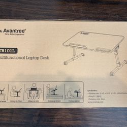 Adjustable Laptop Desk – Foldable, Like New (With Box)