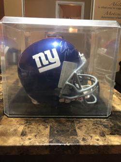 AUTOGRAPHED GIANTS HELMET ELI MANNING