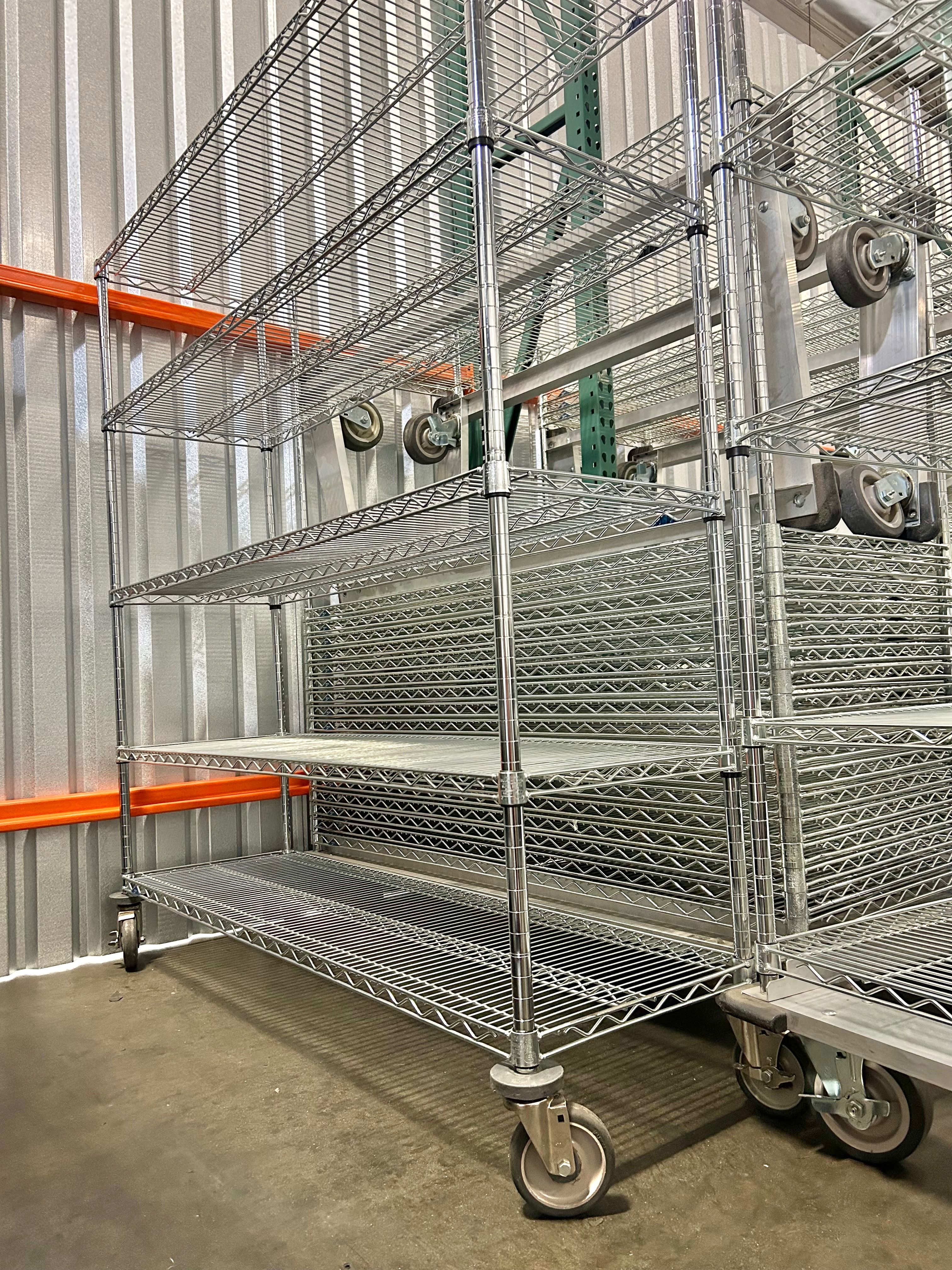 Brand new wholesale and retail brand new industrial grade metal shelves racks