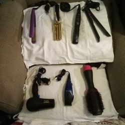 Beauty Salon Hair Styling  Equipment   ( 7. ) In All. (  1- Con-AIR BLOW DRYEr -( 2 REMINGTON  AIR CLIPPERS MODEL -  H.C 1094 -( 3- ONE STEP  HAIR . 