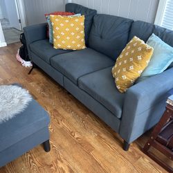 Small Couch And Ottoman 