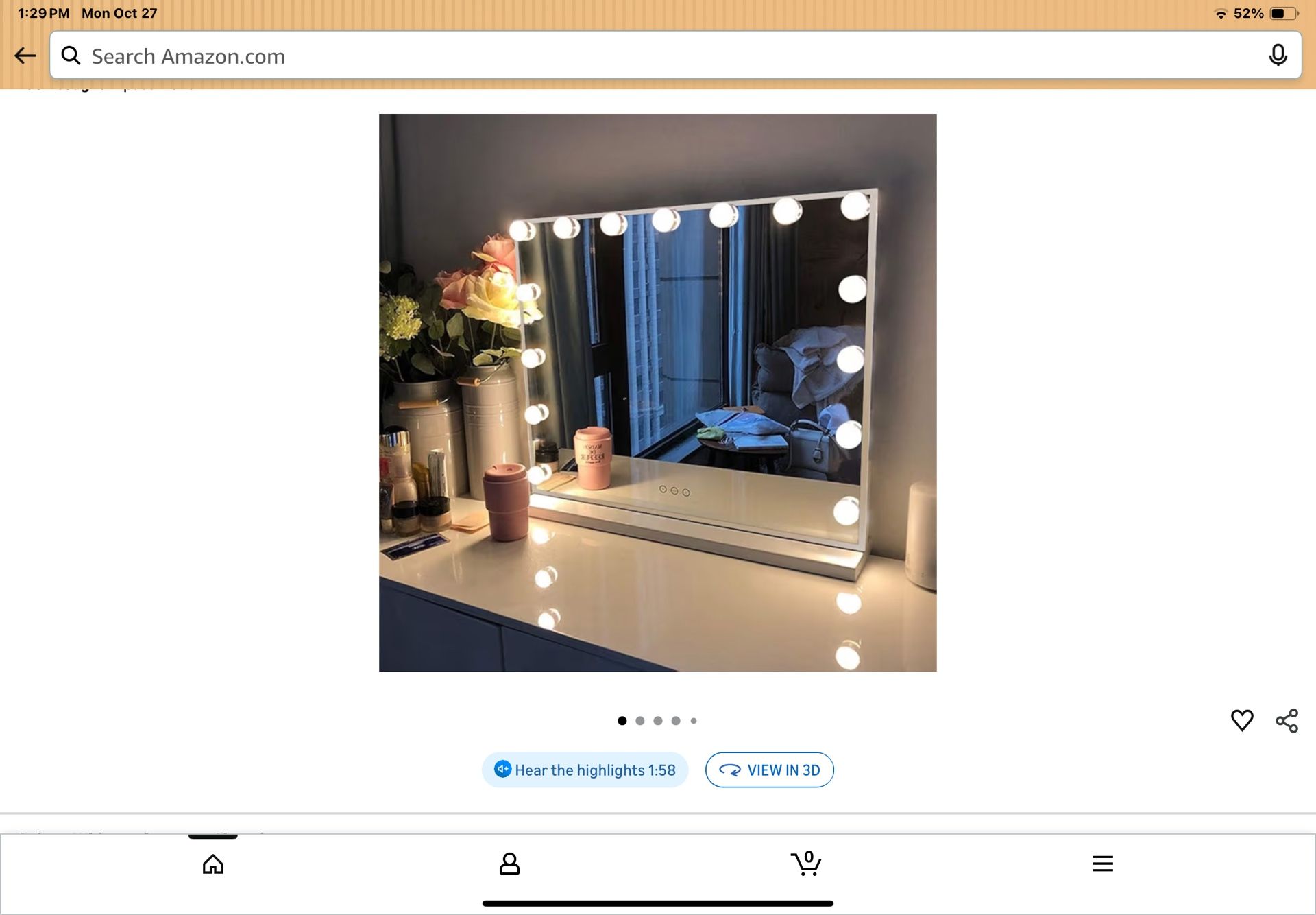 Vanity Mirror With Lights