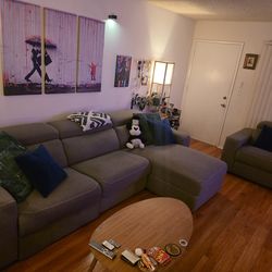 Electronic Recliner Couch + Chair Set