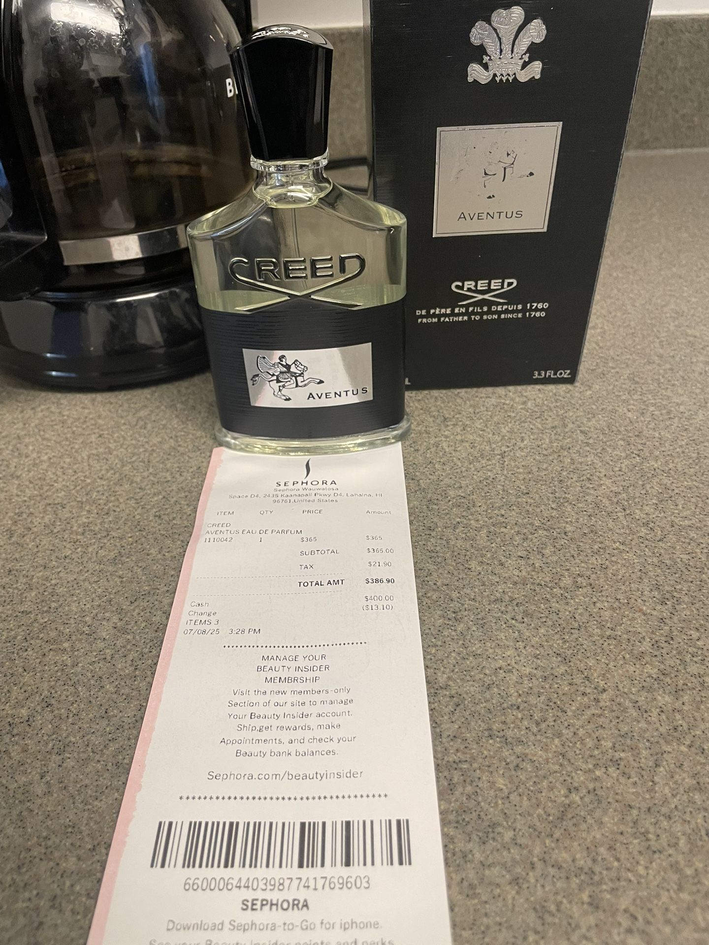 Creed Aventus (With Receipt)