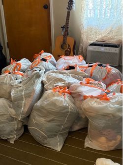 Bags of clothes