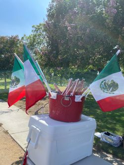 Mexican flags