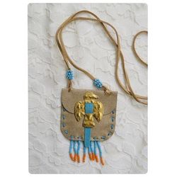 (New with tags) Beaded Pouch Necklace