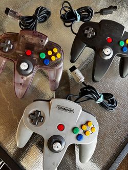 Nintendo 64 Controllers Lot of 3