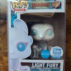 Light Fury Glitter Funko Shop #687 Funko Pop