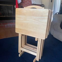 New Tray Table Set  ( Set Of 4) 