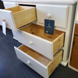 New Solid Wood Deep Large Drawer Dresser With Heavy Duty Full Extension Glides Available In Other Colors 