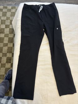 Mens Black Medium Scrub Bottoms