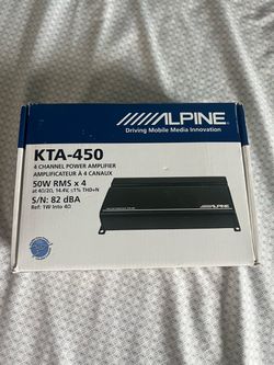 Alpine KTA-450 4-Channel Power Pack Head-Unit Amp RMS x 4 NEW SELL/TRADE