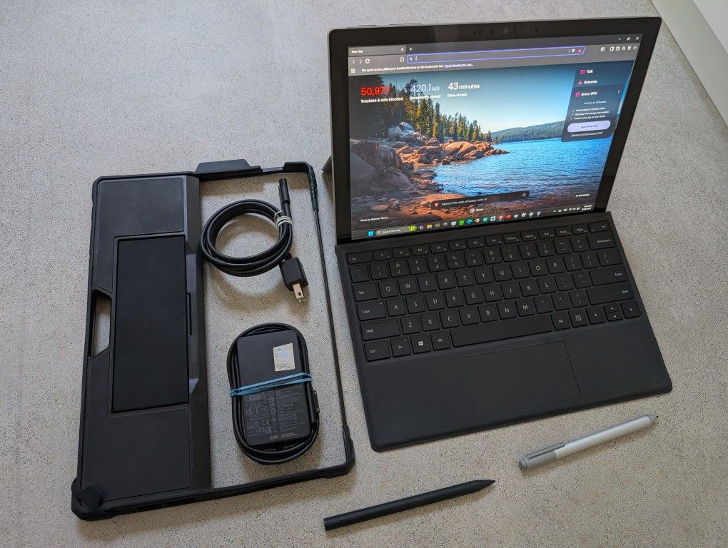 +EXTRAS! Microsoft Surface Pro 7 12.3" Touch i7-1065G7 16GB RAM 256GB SSD Windows 11