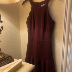 Sparkles Burgundy Dress 