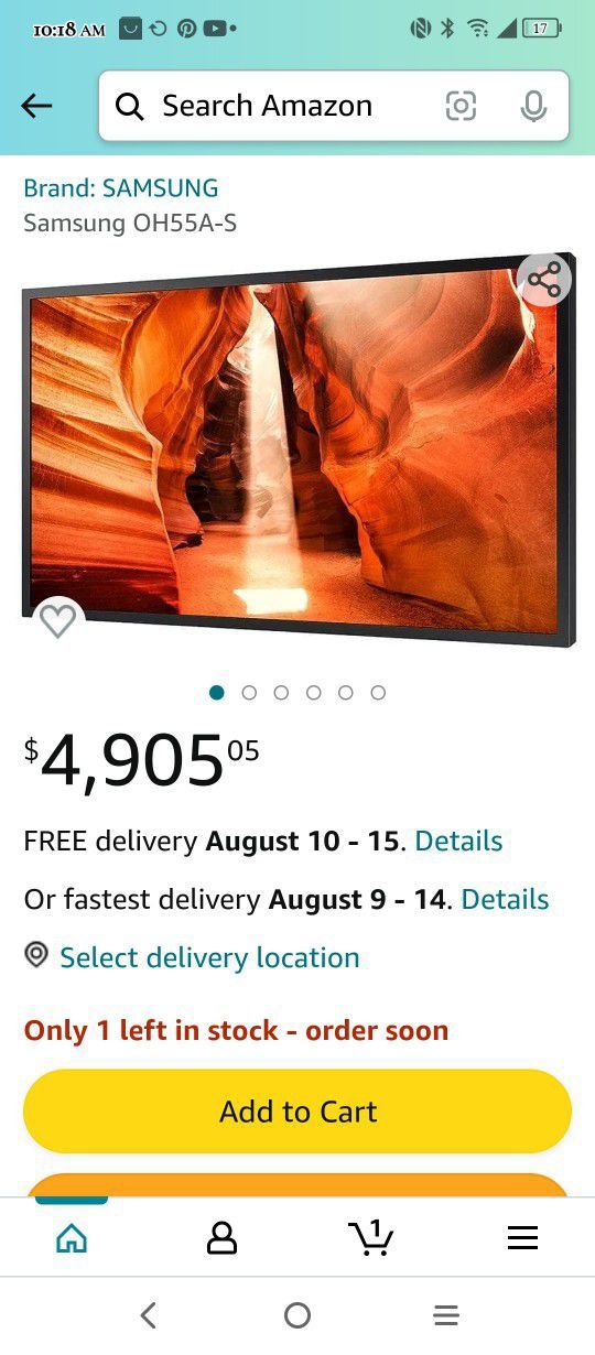 Samsung Outdoor TV All Weatherproof