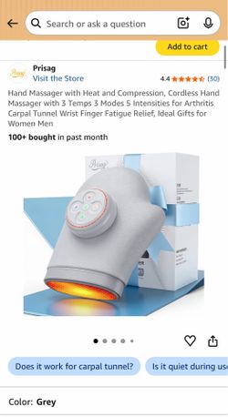 Cordless Hand Massager with Heat & Compression