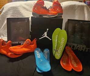 Air Jordan High-Top Sneakers with Interchangeable Insoles
