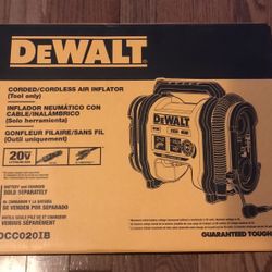 Dewalt 20 V Air Inflator Tool Olny $100 Firm 