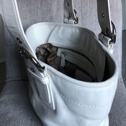 COACH Authentic White Purse