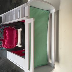American Girl Doll Bed With Dresser