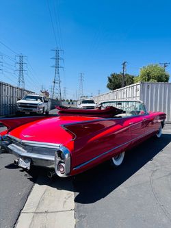 Classic Cadillac Convertible – Red with Chrome
