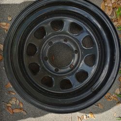 Steel wheel 15x8, bolt ptrn 6 holes