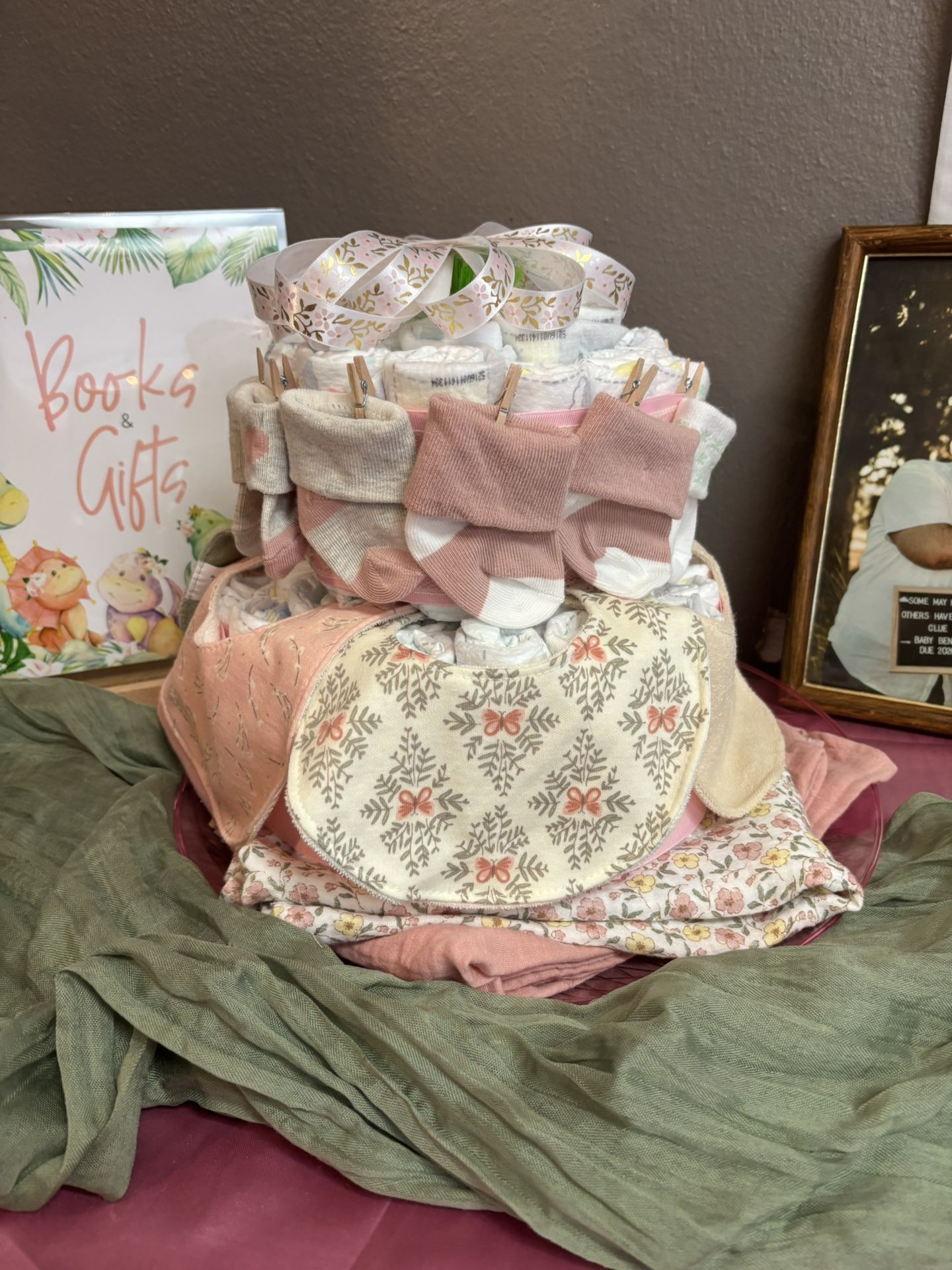 Custom Diaper Cakes ~ Baby Shower Gift & Decor