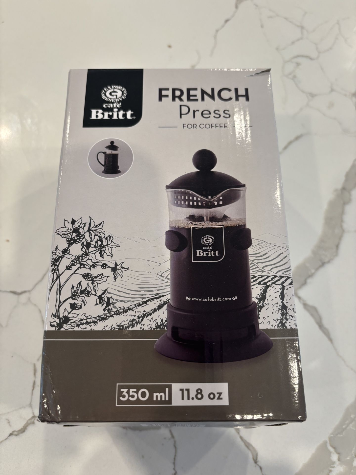 CAFÉ BRITT FRENCH PRESS COLLECTION 12 OZ