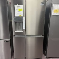 Refrigerator, Frigidaire  New Open Box 4 Door Fridge With 1 Year Warranty 