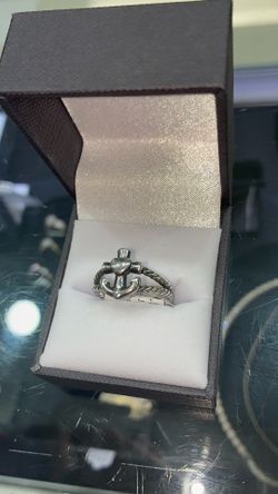 James Avery  Anchor Heart Ring