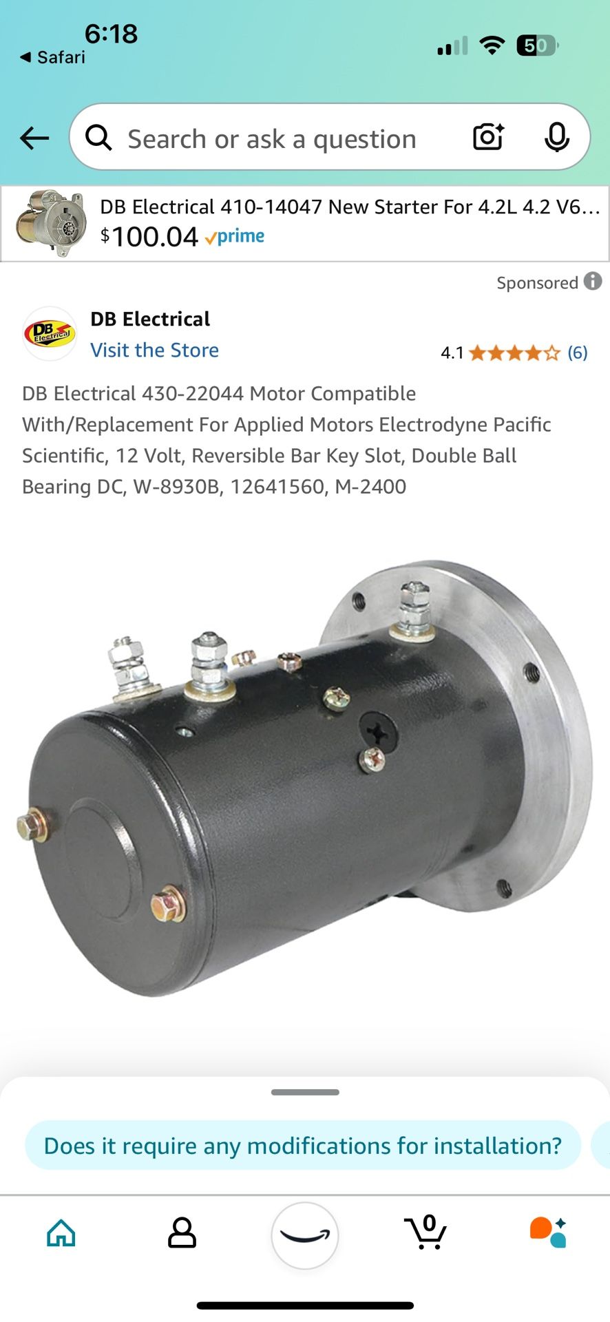 12 V Winch Motor