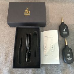 The A8 Guitar Wireless System Transmitter Receiver is designed specifically for electric guitars, bass guitars, and violins