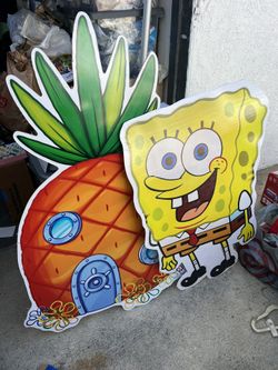 SpongeBob & Pineapple Cut Out 3ft 