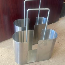 2 Stainless Magazine Racks  Blomus Seamo Magazine Racks