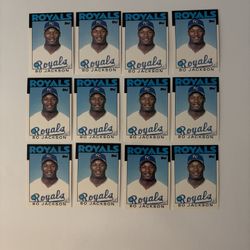 12 - Bo Jackson 1986 Topps Traded Rookie Baseball Cards