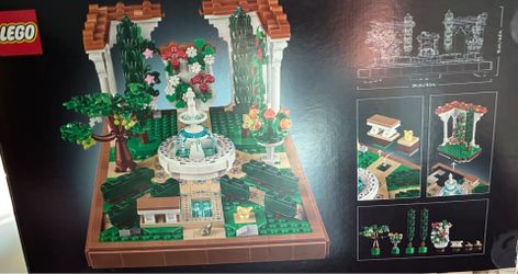 Lego  Fountain Garden