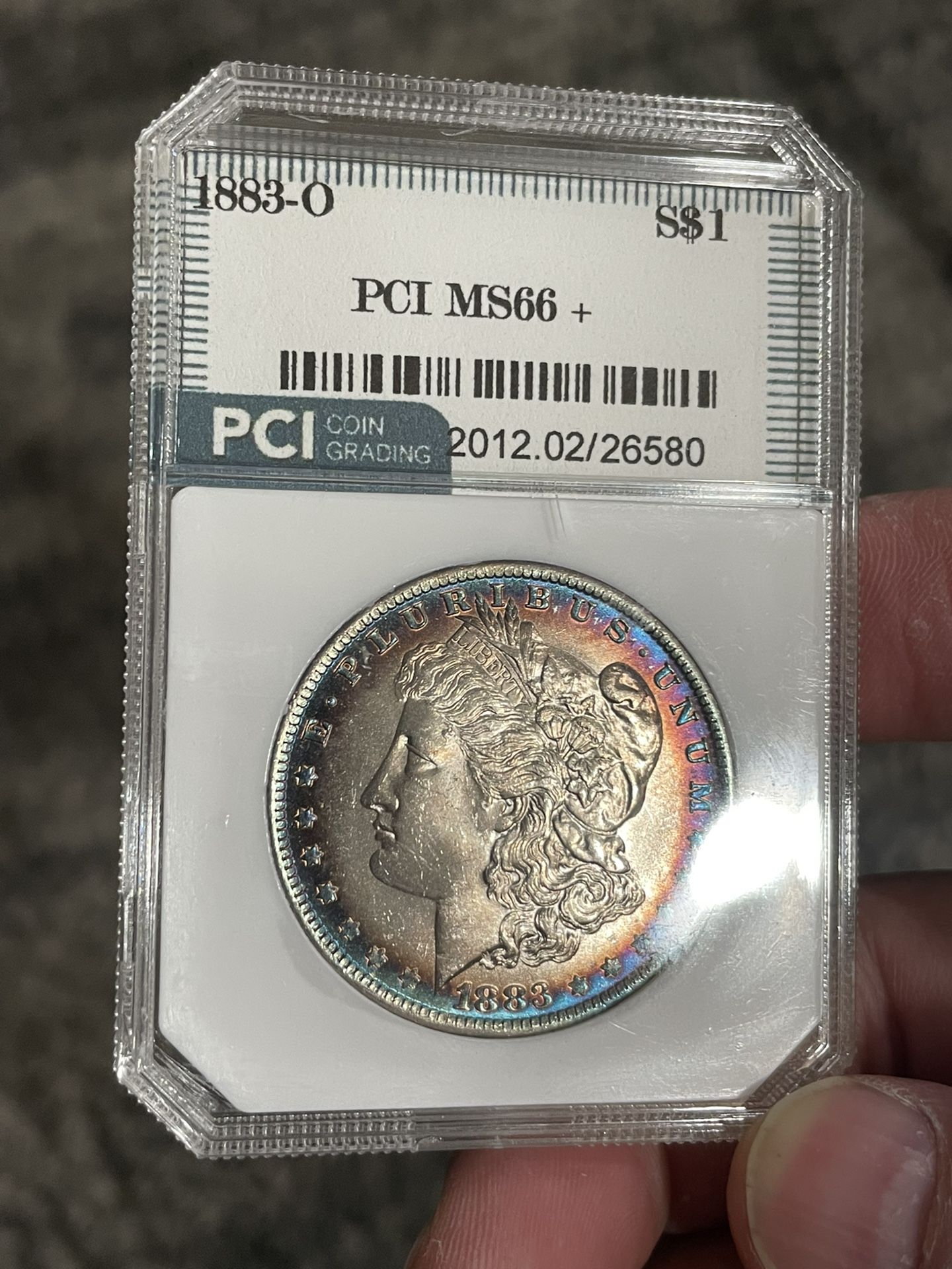 1883-O Morgan Silver Dollar Ms66 Target Toner