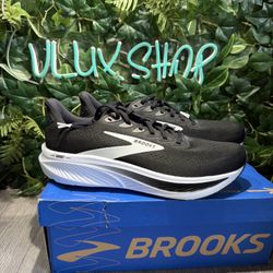 Brooks Ghost 17 Black White 1104421D090 Shoes Mens Size 12  D Black/Grey/White